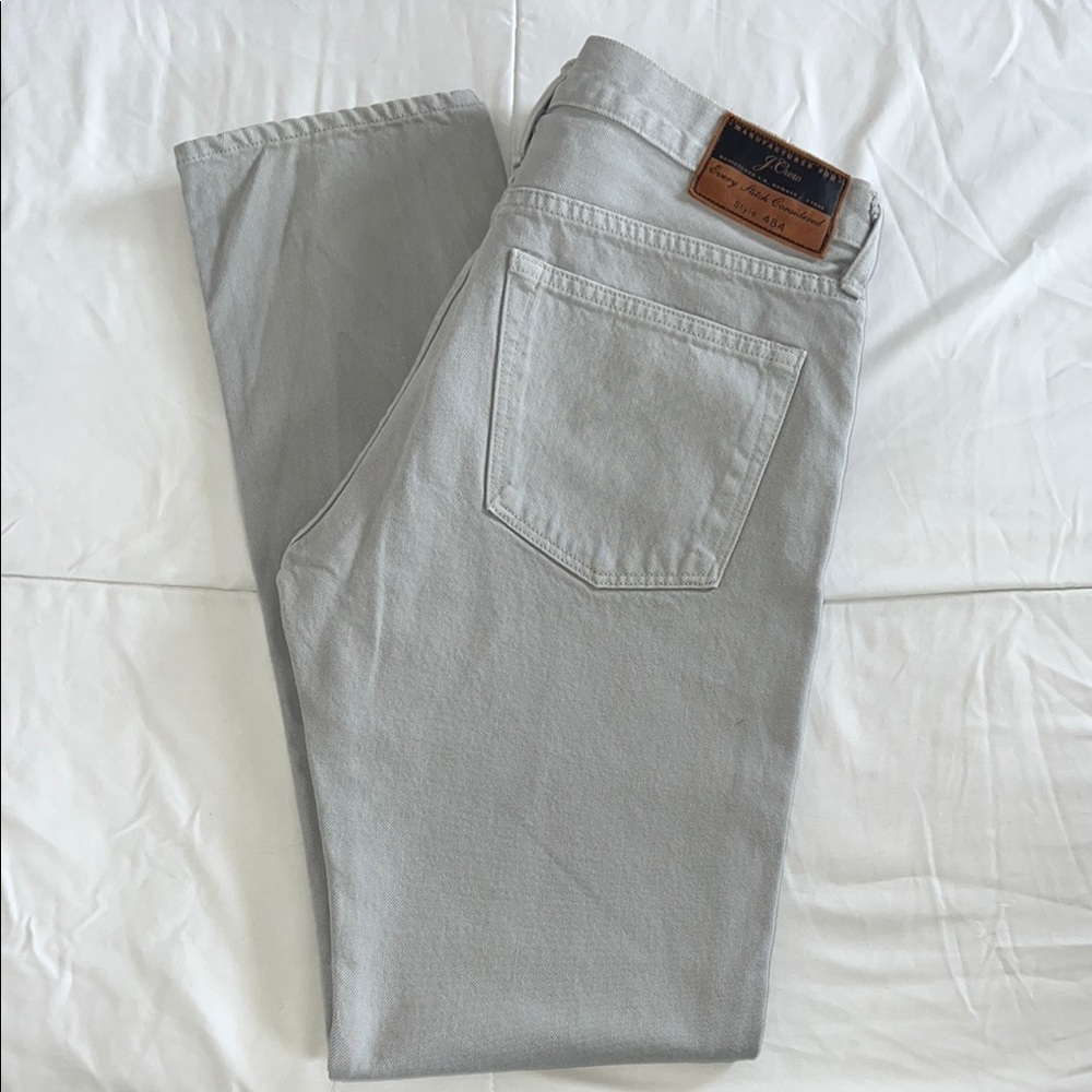 J Crew 484 Grey Denim Jeans 31 x 32